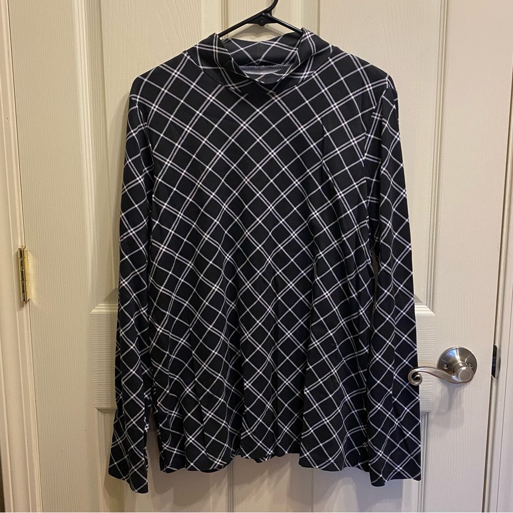 L | Kim Rogers Perfectly Soft Mock Neck Top